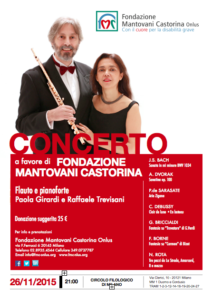 Locandina concerto Fondazione Mantovani Castorina