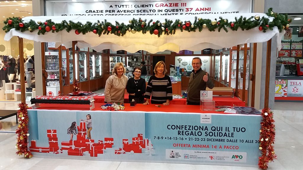 Pacchetti solidali firmati FMC. Il 7 e 8 dicembre al centro Milanofiori