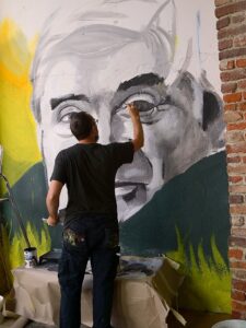 Foto murales dedicato a Franco Bomprezzi