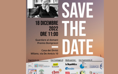 SAVE THE DATE – 18 DICEMBRE  “Guardare al domani – Premio Bomprezzi”