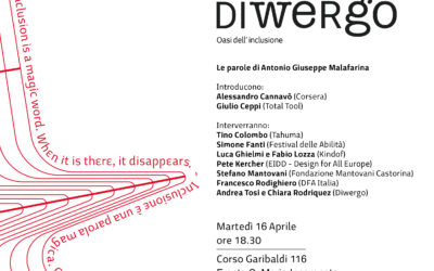 Design Week 16 Aprile  – Allestimento “Diwergo – Oasi dell’Inclusione”