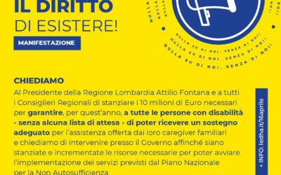 Manifestazione 16 Aprile in difesa dei diritti delle persone con disabilità